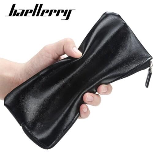 Men Wallet ToP Retro Long Slim Mens Wallet Credit Card ID Card Holder Leather Male Purse Business Wallet For Men Long Clutch
