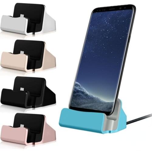 Fast Charge Phone Charging Dock Station USB Data Cable for Huawei Xiaomi Samsung Type-C Desktop Docking Charger