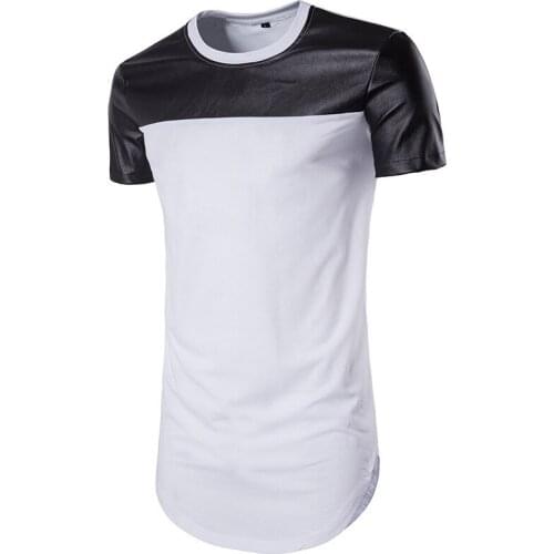 Summer New European Mens Casual Short Sleeve T-shirt Fashion Personality High Street T-shirt Men