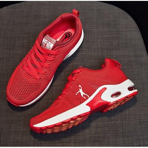Joedon Golan Ladies Mesh Rubber Soft Sole Fashion Breathable Red Running Casual Sneakers Womens Shoes