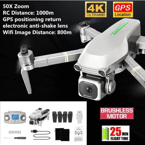 2021 New Upgraded Version MATAVISH 3 GPS Drone 4K HD Camera WiFi FPV RC Distance 1000M RC Quadcopter Flight 25 Minute