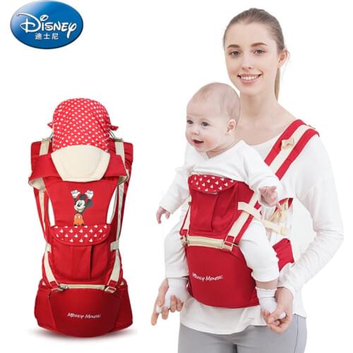 Disney Baby Carrier Multi-Function Front Baby Carrier Baby High Quality Sling Backpack Bag Green Kangaroo Kid Ergonomics Hipseat