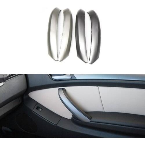 New Car Inner Handle Interior Door Panel Pull Trim Cover Beige Black left Right For BMW X5 E53 1999-2006 Auto Accessories
