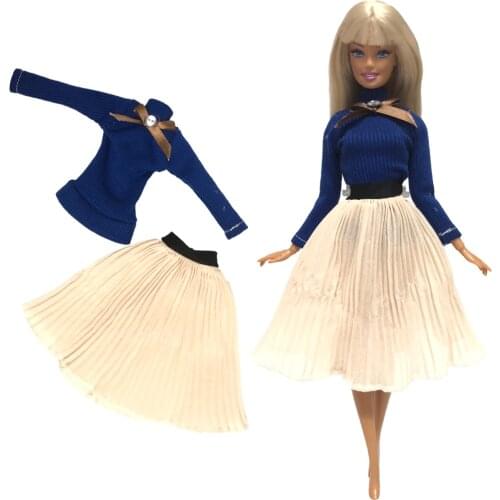 NK Newest Doll Ballet Dress Handmade Party ClothesTop Fashion Dress For Barbie Doll Accessories Child Toys Girl' Gift 004B DZ