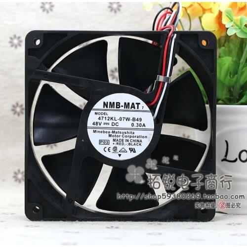 NEW NMB-MAT Minebea 4712KL-07W-B49 48V 0.3A 12cm 12032 Frequency converter cooling fan