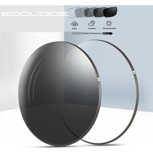 EOOUOOE Myopia and Reading 1.61 Index M 8 Clear Lens Eyes Optical Glasses Sun Photochromic PrescriptionLens