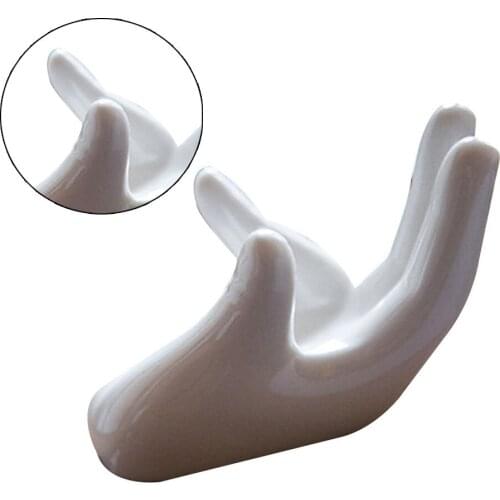 6-Hole 12-Hole White Ocarina Holder Bracket Rack Collector White Ceramic Hand Stand Base For Music Lovers Instrument Accessories