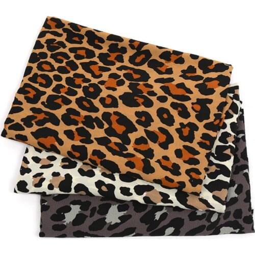 Fabric for Dress Shirts Leopard-print Chiffon Fabric Exploded In Autumn Huayao Printed Fabric Chiffon Fabric