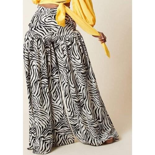 Traditional Dashiki African Pants Women Wide Leg Pants Sexy High Waist Autumn New Fashion Casual Female Ropa Dama Bazin Africa