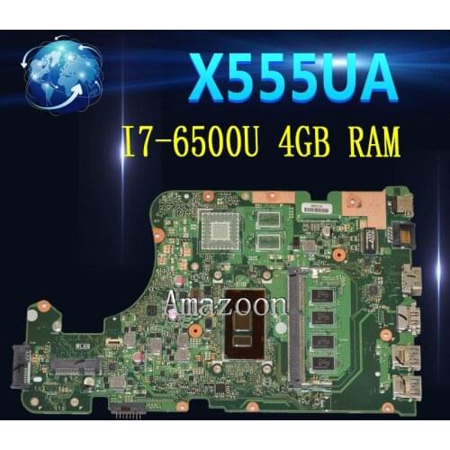 X555UA motherboard I7-6500U 4GB RAM For Asus X555 X555U X555UA X555UB laptop motherboard X555UA mainboard X555UA motherboard
