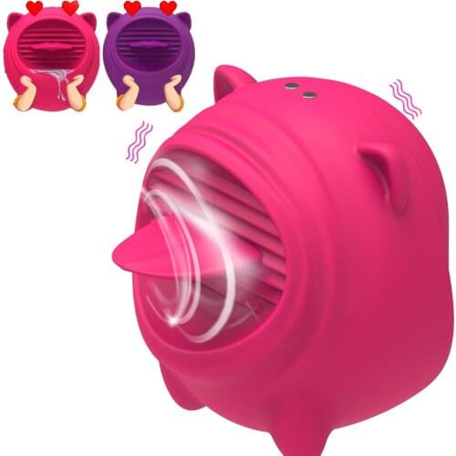 Tongue Licking Vibrator Clitoris Vagina Stimulator Nipples Massage Adult Products Sex Toys For Women Oral Tongue Sucking