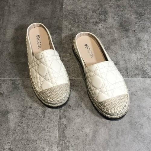 Slippers With Sewing Women 2021 New Fisherman Shoes Flat Heel Females Summer Casual Footwaer