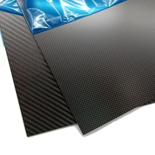 195MM X 245MM Matte Surface Plain Twill Pure Carbon Fiber Plate Panel Board Sheet 0.5mm-4mmThickness Composite Hardness Material
