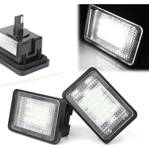 2Pcs Car Number License Plate Light LED Indicator Lamp For Mercedes Benz GLK X204 GLK350 2008 2009 2010 2011 2012 2013 2014 2015