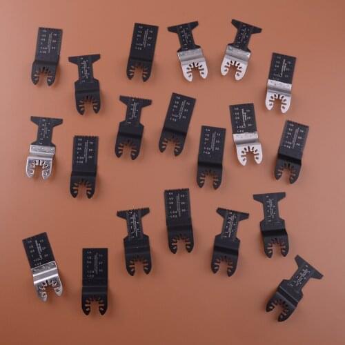 20pcs Black High Speed Steel Oscillating Multi Tool Saw Blades Wood Metal Cutting Cutter