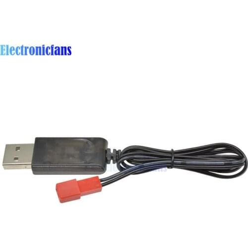 3.7V 500mA Output 1S Lipo Lithium Battery USB Cable Charger Red Female Head