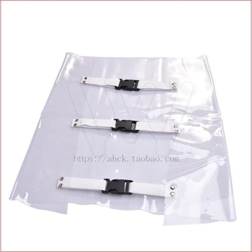 5pcs Plastic Transparent Dental Chair Mat Cushion Foot Pad Dental Seat Unit Dustproof Cover Protector With Elastic Bands