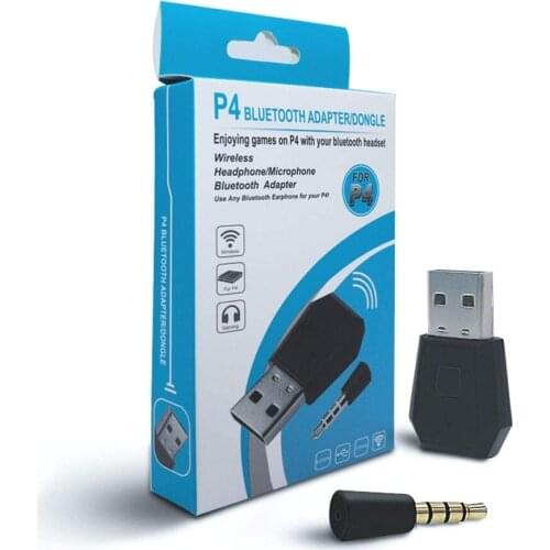 Blue tooth Dongle Adapter USB 4.0 Wireless Mini Microphone Audio Adapter Receiver Compatible with PS4 Playstation A2DP HFP HSP
