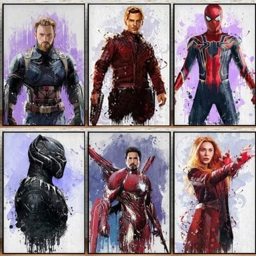 Disney 5D DIY Diamond Painting Marvel Superhero Avengers Spiderman Iron Man Diamond Embroidery Mosaic Handmade Home Decoration
