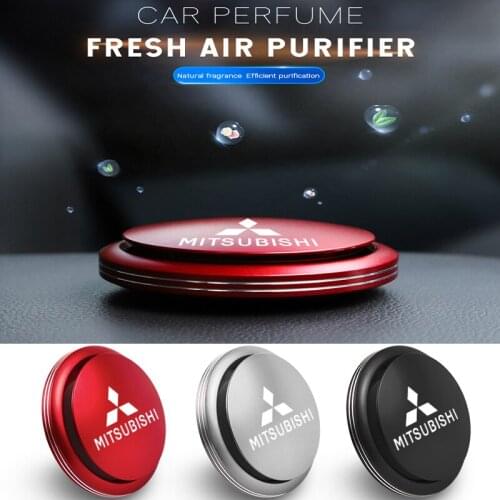 Auto Logo Rotating Car Air Freshener Perfume Interior Parts Decor Aromatherapy For Mitsubishi Lancer ASX Mirage Pajero Sport