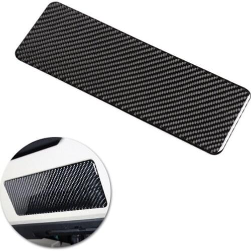 For Toyota Highlander 2015 2016 2017 2018 Car Interior Under Steering Wheel Panel Sliver Carbon Fiber Cover Decor