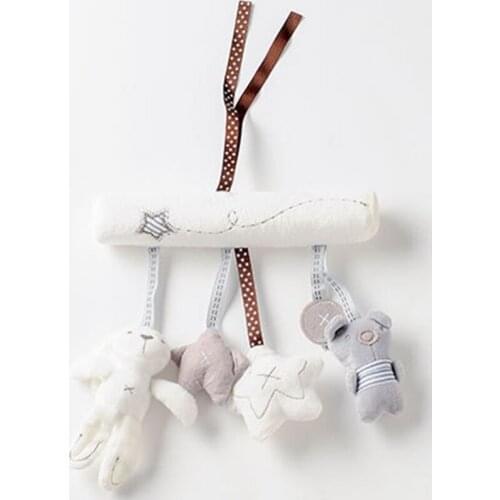 Baby Rattles Rabbit Star Shape for Toddlers Baby Girls Baby Boys Car Seat or Activity Gym Pram Stroller Crib Cot