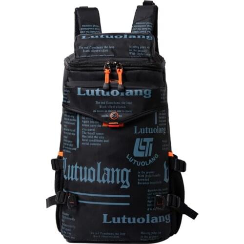 Designer Brand Backpack Male 2021 Fashion Trendy Cool Youth Working Laptop Back Pack Casual Sports Bag Student School Backbag