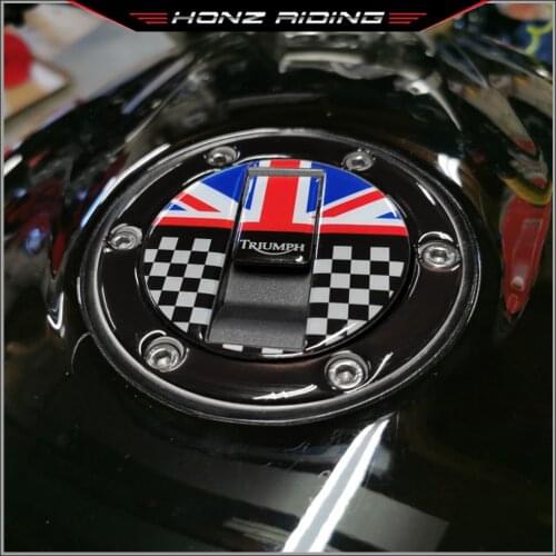 For Triumph Street Triple Daytona 675 Tiger 800 Sport Tank Motorcycle UK Sticker Gas Tank Cap Protector
