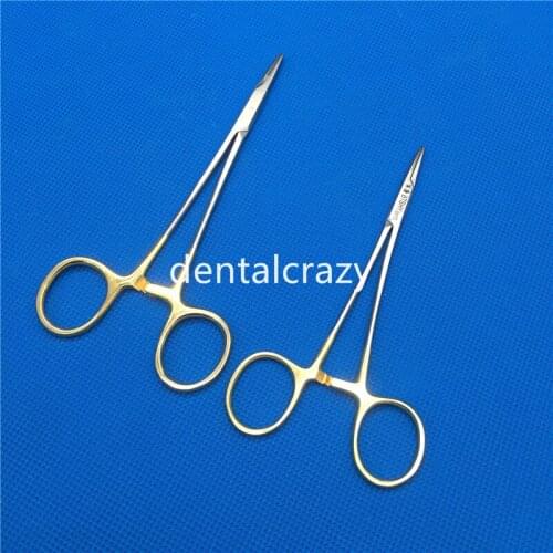 12.5cm/14cm Needle holder with scissors stainless steel Cosmetic and plastic surgery instruments tools Gold handle