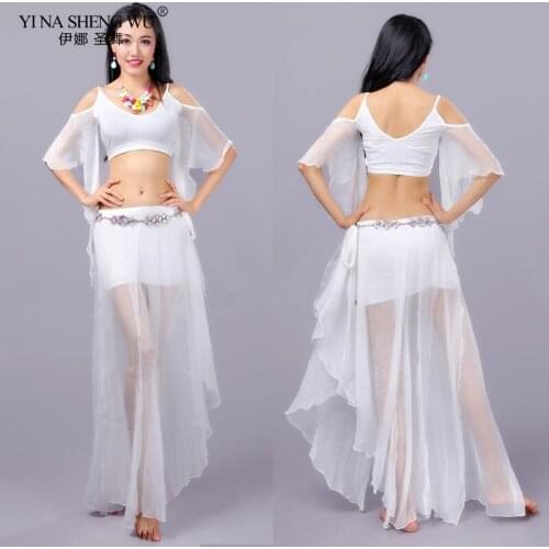 Belly Dance Costume Practice Set Performance Top & Skirt & Hip Scarf Dance Dress Lady Belly Dancing Dance Wear Professional New