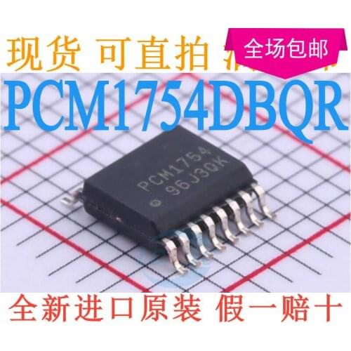 New 10pcs/lot PCM1754DBQR PCM1754 SSOP-16
