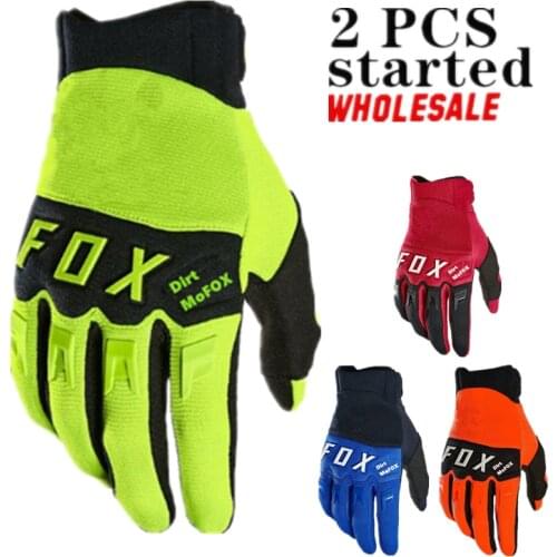 2pcs Start Wholesale Motocross Gloves Breathable Off-road Bike Cycling Gloves Motocross Rider Glove BMX ATV MTB DH Racing Gloves