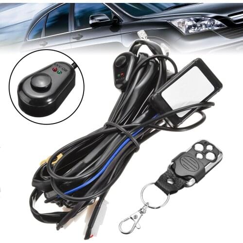 12V 40A LED Fog Light Bar Relay Remote Control Wiring Harness Switch Auto Light Remote Control Kit Accessories