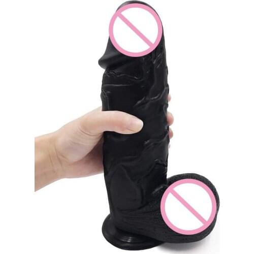 Realistic Dildo 10 Inch Huge Dildo with Testicles and Obvious Glans, Sex Toy with Powerful Suction Cup for Women Sex Product