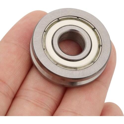 V6000ZZ 10x30x8mm Steel V Grooved Single Roller Guide Bearing linear slide bearings bearing housing