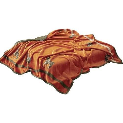 Luxury Blanket Winter Double-layer Thick High Quality Raschel Flannel Blanket Blankets for Beds Winter Couch