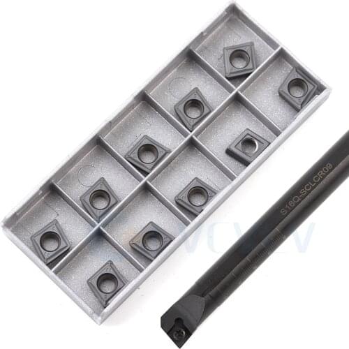 S12M S16Q-SCLCR09 S20R-SCLCL09 S25S Internal Turning Carrier Lathe Tool+ CCMT09T3 CCGT High Quality CNC Machine Carbide Inserts