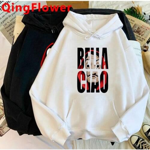 La Casa De Papel Money Heist Funny Cartoon Hoodies Men Unisex The House of Paper Bella Ciao 90s Sweatshirt Streetwear Hoody Male