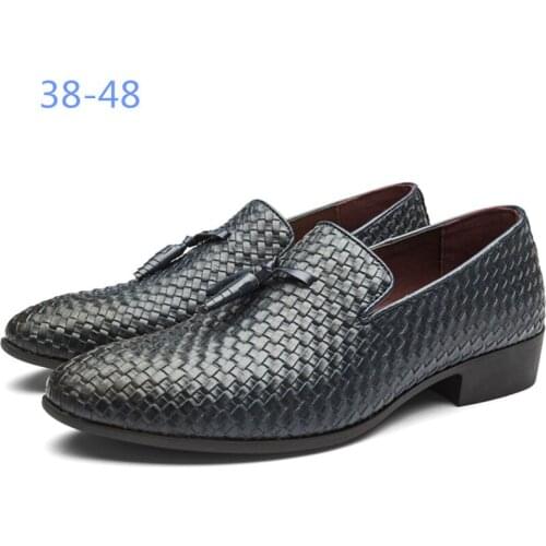 Men Dress Shoes Men Formal Shoes Slip on Men Business Oxford Shoes Men Wedding Pointy Shoes