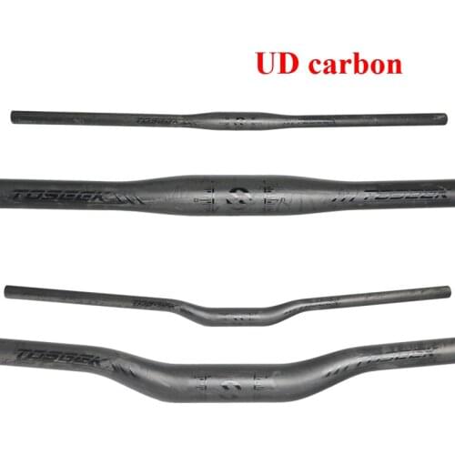 TOSEEK Full Carbon Fiber Bicycle Handlebar Road Moutain Bike Handlebar Handlebar MTB UD 31.8*620/640/660/680/700/720/740MM