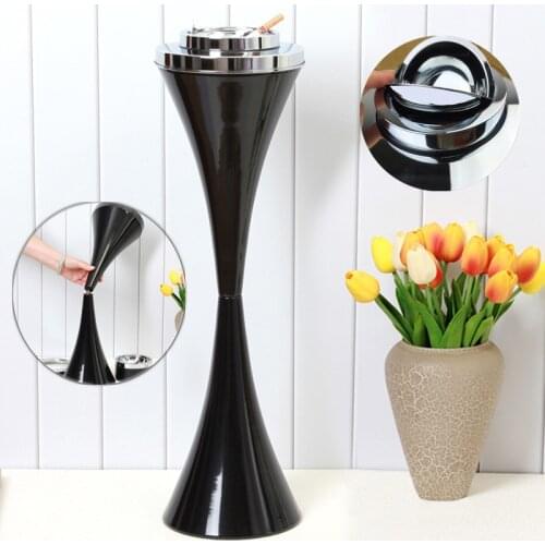 Creative Floor Standing Ashtray with Lid Ashtray Fashion Elevator Corridor Vertical Ashtray For Home Office Smoking Accessories