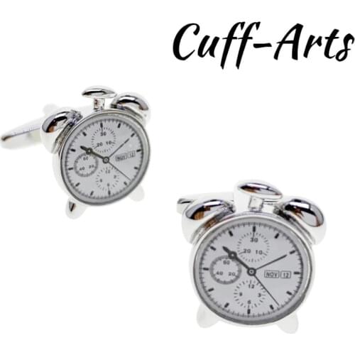 Cufflinks for Men Alarm Clock Cufflinks Gifts for Men Bouton De Manche Gemelos Gemelli Spinki by Cuffarts C10423