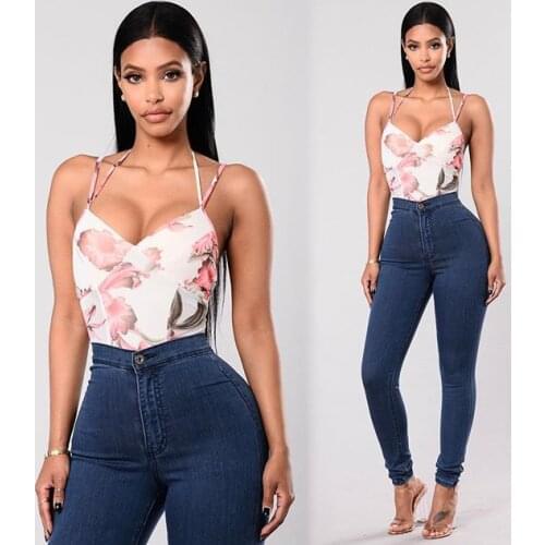 FNOCE autumn winter womens jeans street fashion casual elegant solid Ultra-Stretch Slim-Fit High-Waist Skinny denim trousers