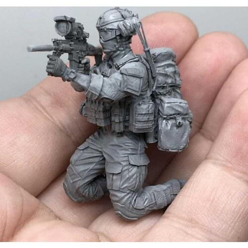1:35 Scale Resin Figure Unpainted Model Kit Figure Unpainted Collect Unassambled Forces AH-06 Special C5F9