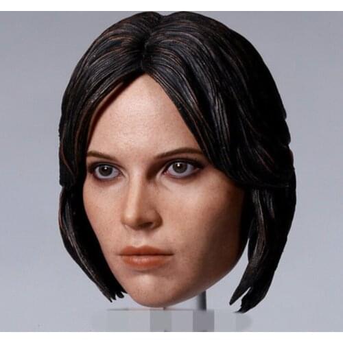 1/6 Felicity Jones Head Sculpt Carving Model Fit 12'' Female Action Figure Body