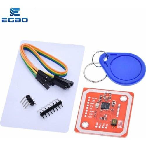 1Set egbo PN532 NFC RFID Wireless Module V3 User Kits Reader Writer Mode IC S50 Card PCB Attenna I2C IIC SPI HSU For Arduino