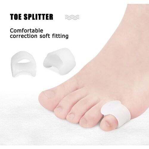 1 Pair Silicone Little Toe Thumb Separators Foot Care Bunion Hallux Valgus Correctors Guard Foot Care Toes Separators