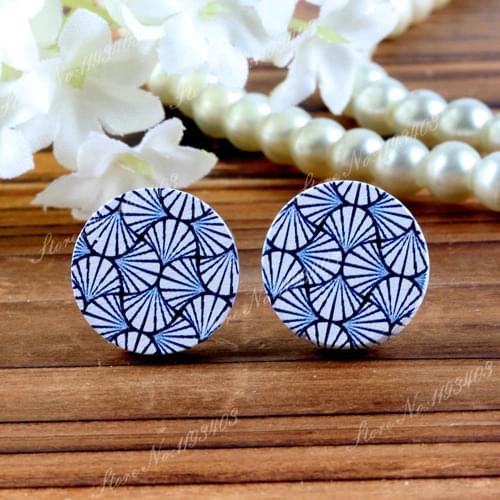 16mm Flower Round High Quality Photo Wood Laser Cut Cabochon to make Rings, Earrings, Bobby pin,Necklaces, Bracelets