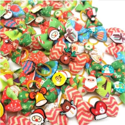 50pic/set Christmas pet headdress teddy dog cat Christmas band headdress holiday party ornament
