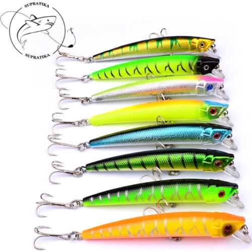 8PCS/lot Isca Artificial Minnow Hard Bait 9cm/8g Crankbait Wobbler Sea Fishing stickbait Jerkbait Bionic Trolling Fishing Lures